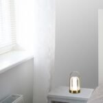 LED Lampă de Masă 1800mAH Baterie D:120*190 Corp Auriu 3IN1 - Image 2