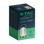 LED Lampă de Masă 1800mAH Baterie D:120*190 Corp Auriu 3IN1 - Image 3