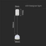8.5W LED Lampă Suspendată Φ100 Corp Alb 3000K - Image 3