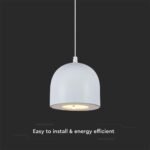 8.5W LED Lampă Suspendată Φ100 Cablu Ajustabil Touch On/Of Corp Gri 3000K - Image 4