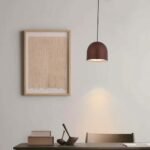 8.5W LED Lampă Suspendată Φ100 Cablu Ajustabil Touch On/Of Corp Maro 3000K - Image 2