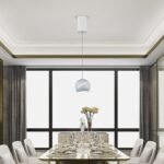 8.5W LED Lampă Suspendată Φ180 Corp Alb 3000K