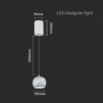 8.5W LED Lampă Suspendată Φ180 Corp Alb 3000K - Image 3