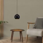 8.5W LED Lampă Suspendată Φ180 Cablu Ajustabil Touch On/Of Corp Negru 3000K - Image 2