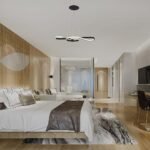 18W LED Lampă Decorativă Suspendată 700*250 Corp Negru 3000K - Image 2