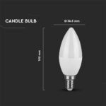 Bec LED Cip SAMSUNG 3.7W E14 G45 Plastic 6400K - Image 4