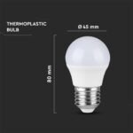 Bec LED Cip SAMSUNG 3.7W E27 G45 Plastic 3000K - Image 4