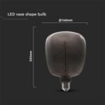 Bec LED 4W E27 Filament Formă de Vază Negru - Image 3