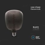 Bec LED 4W E27 Filament Formă de Vază Negru - Image 4