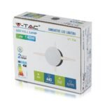 4W Lampă de perete LED Corp alb rotund Alb cald IP65 - Image 2