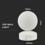 7W Lampă de perete LED Corp rotund Alb natural IP65 - Image 2