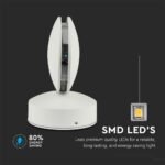 7W Lampă de perete LED Corp rotund Alb natural IP65 - Image 3