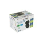 7W Lampă de perete LED Corp Negru Alb natural IP65 - Image 3