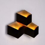 9W LED Lumină de Perete Corp Negru 3000K IP20