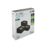 9W LED Lumină de Perete Corp Negru 3000K IP20 - Image 2