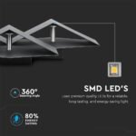 9W LED Lumină de Perete Corp Negru 3000K IP20 - Image 4
