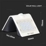 1.5W Lampă solară LED Alb natural Corp Alb - Image 4