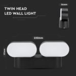 Lampă LED 12W Orientabilă Corp Negru 3000K - Image 3