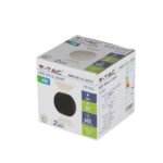 Lampă LED 6W Rotundă Corp Negru IP65 3000K - Image 2