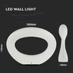 Lampă LED de perete 10W Corp Alb 3000K - Image 3