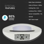 Lampă LED de perete 10W Corp Alb 3000K - Image 4