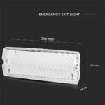 3W Lumina de Urgenta Pentru Iesire 6000K IP65 1200 mAh - Image 4
