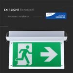 2W Lampă Exit LED Montaj Încastrat 6000K - Image 4