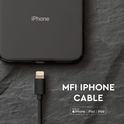 Cablu Iphone Negru Licență MFI
