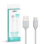 1m Cablu Tip C USB Alb Seria Pearl - Image 3