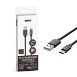 1m Cablu Tip C USB Negru Seria Platinum - Image 3