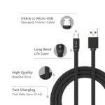 1m Cablu Micro USB Negru Seria Ruby - Image 4