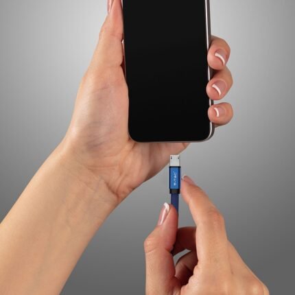 1m Cablu Micro USB Albastru Seria Ruby