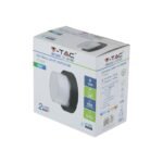 12W Lampă LED de perete Neagră Rotundă 3000K - Image 2