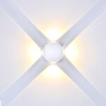 Lampă de perete 4W LED Corp Alb Rotund 4000K IP66