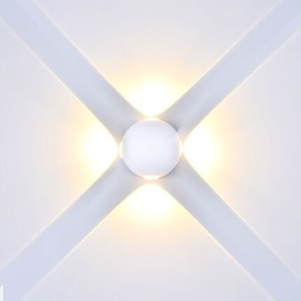 Lampă de perete 4W LED Corp Alb Rotund 4000K IP66