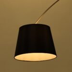 Lampă LED de Podea Soclu E27 Abajur Negru