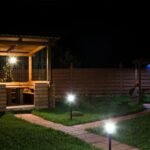 Bollard Lamp Transparent Negru - Image 2