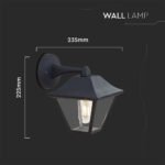 Lampă Perete E27 Negru Mat Sticlă Clară - Image 2