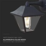 Lampă Perete E27 Negru Mat Sticlă Clară - Image 4
