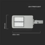 Lampă Stradală LED Cip SAMSUNG 100W 6400K Clasa II Aluminiu Dimabil 140LM/W - Image 3