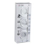 Spot LED GU10 Ramă Corp Alb 6400K 3pcs/Pachet