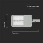 Lampă Stradală LED Cip SAMSUNG 200W 6400K Clasa II Aluminiu Dimabil 140LM/W - Image 3