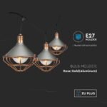 Instalatie luminoasă LED 3M 6 Becuri Mat Rose Gold IP65 - Image 4