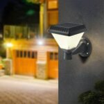 Lumină de Perete LED Solară cu RF Control 3in1 IP44 Corp Negru