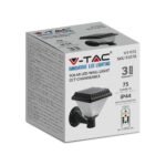 Lumină de Perete LED Solară cu RF Control 3in1 IP44 Corp Negru - Image 3