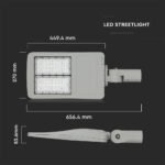 Lampă Stradală LED Cip SAMSUNG 100W 5700K Clasa I Aluminiu 140LM/W - Image 4