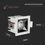 LED Downlight Cip SAMSUNG 4W SMD Reflector 12’D 5700K - Image 3