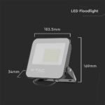 50W Proiector LED Corp Negru 6500K Super Bright 185lm/W - Image 3