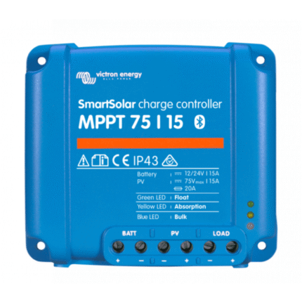 MPPT SmartSolar 12V 24V 15A, 75/15, Victron Energy