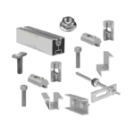 Kit structură pentru 6 panouri fotovoltaice, 1 rând, țiglă metalică - Image 5